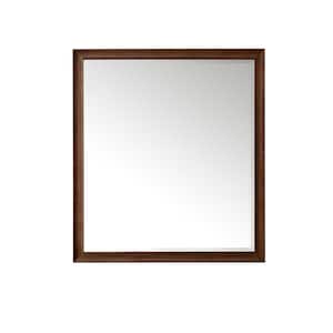 Glenbrook 36.0 in. W x 40.0 in. H Rectangular Framed Wall Mount Bathroom Vanity Mirror in Mid-Century Walnut
