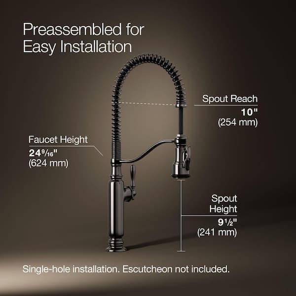 KOHLER Tournant Single Handle Semi-Professional Kitchen Sink