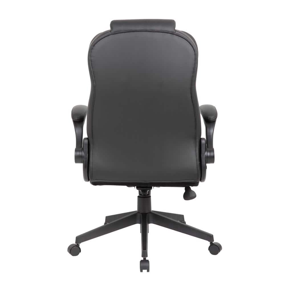 Elegant High Back Black LeatherPlus Executive Swivel Chair