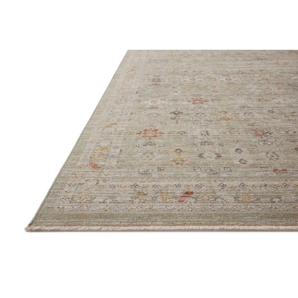 Chris Love Julia Ida Spa / Multi 3 ft. 6 in. x 5 ft. 6 in.  Traditional Accent Rug