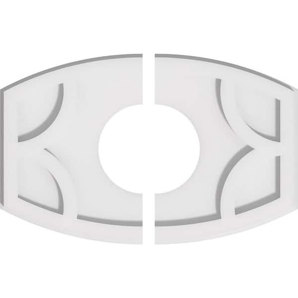 Ekena Millwork 1 in. x 16 in. x 10.625 in PVC Medallion Moulding