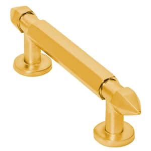 Spire 3 in. (76 mm) Center-to-Center Brushed Gold Cabinet Bar Pull