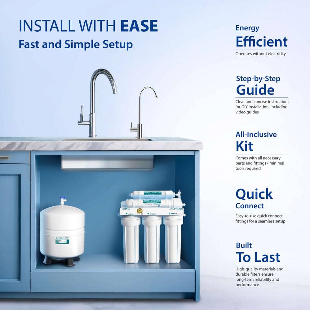 Essence Series 5-Stage Under-Sink Reverse Osmosis Water Filtration System