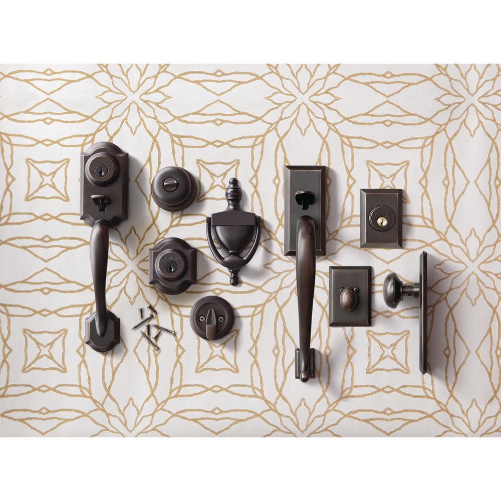 Venetian Bronze Single Cylinder Handleset with Juno Knob