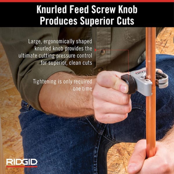 RIDGID 1/4 in.-1 3/16 in. Model 118 Close Quarters Autofeed Tubing