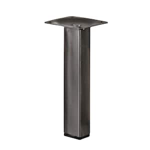 5.9 in. Stainless Steel Square Table Leg Set (Set of 4)