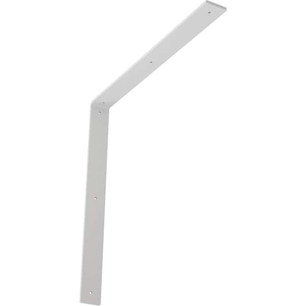 Ekena Millwork 20 in. x 2 in. x 20 in. Steel White Primer Hamilton Bracket