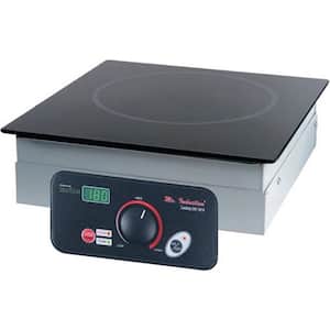 12.63 in. 1800-Watt Built-In Tempered Glass Induction Commercial Cooktop in Black with 1 Element