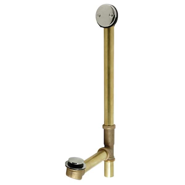 Made To Match Toe Touch Tub Waste and Overflow in Polished Nickel
