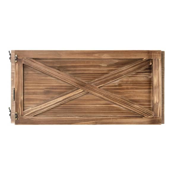 Glitzhome 22.09 in. L Natural Wooden Tree Collar (KD