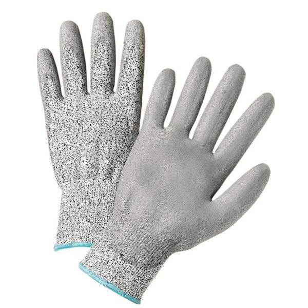 West Chester Gray PU Coated Small HPPE Fiber Gloves (12-Pack)