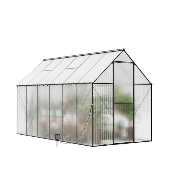 140.16 in. W x 70.87 in. D x 84.25 in. H Steel Silver Greenhouse