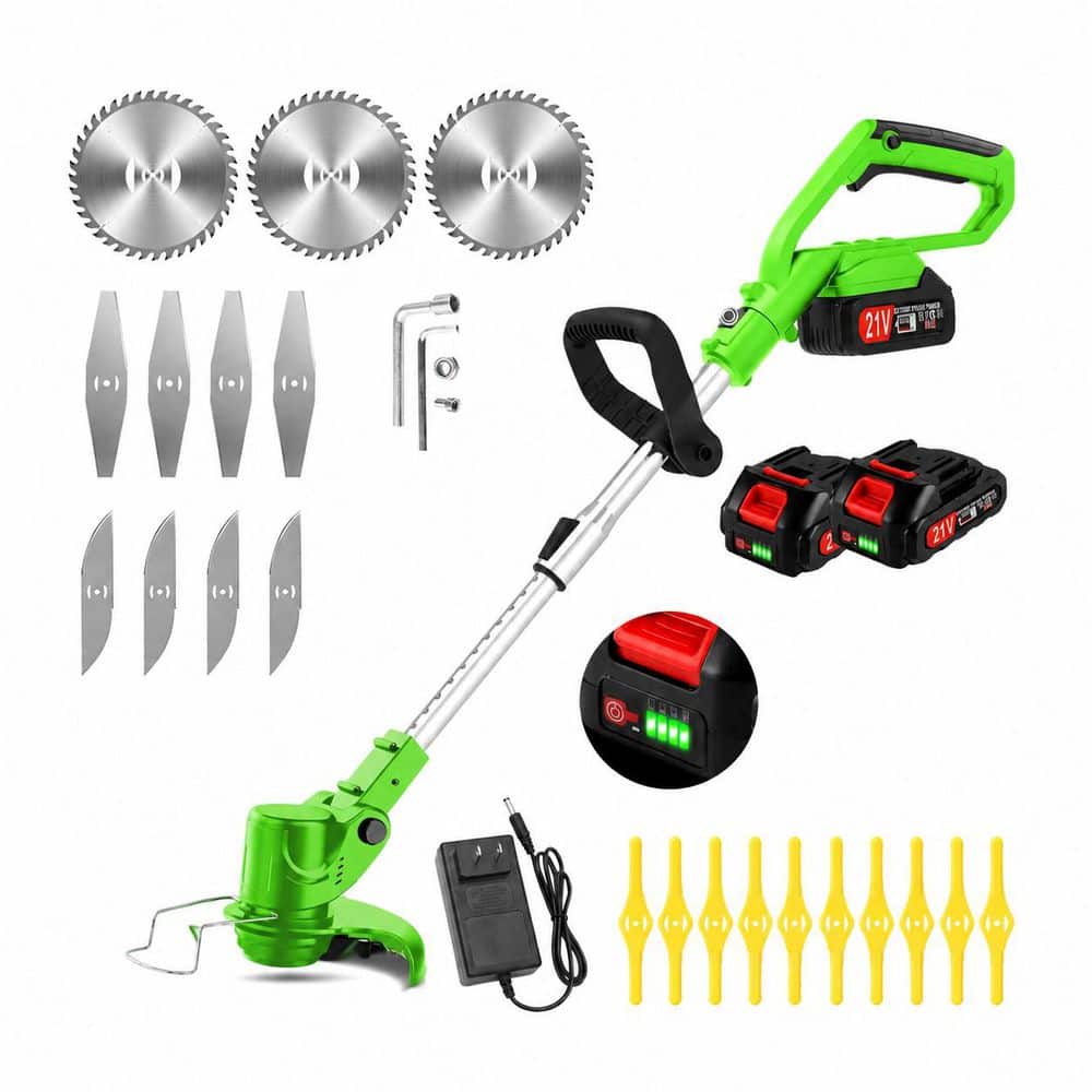 21V Cordless Electric Grass Trimmer with Telescopic Stainless Steel Shaft Flexible Adjustable Handle 1 Piece price history on PriceWatchPro