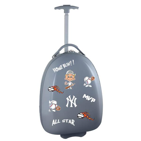 Denco MLB New York Yankees Gray 18 in. Kids Pod Luggage