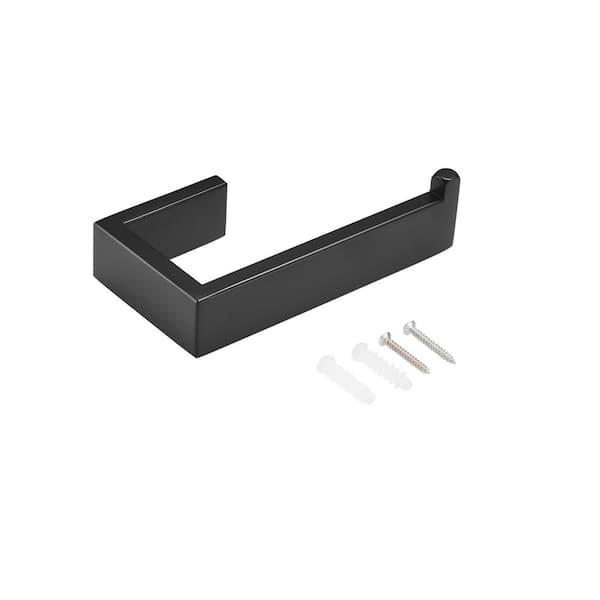 Wall-Mount Toilet Paper Holder in Matte Black