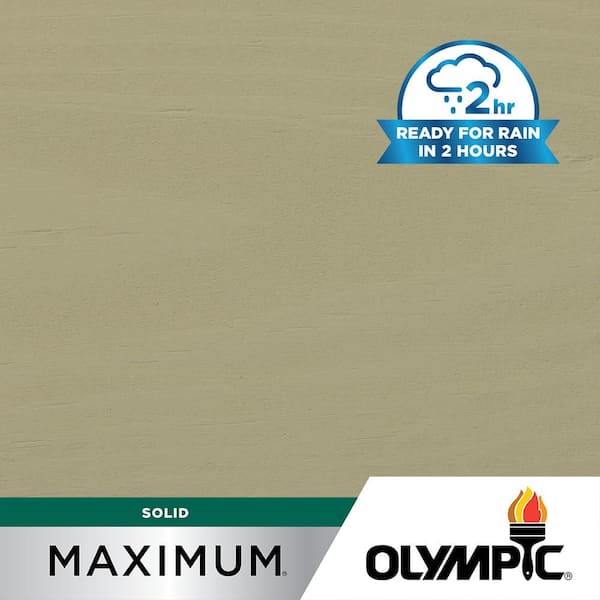 Olympic Maximum 1 gal.SC-1017 Vanilla Bean Solid Color Exterior Stain and Sealer in One