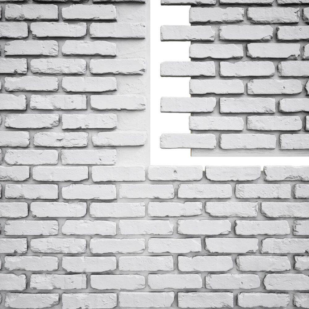 "EverStone Aged Brick Faux Brick Panel, 46 7/8""W x 27""H x 1 1/4""D, Whitestone Color" price history on PriceWatchPro