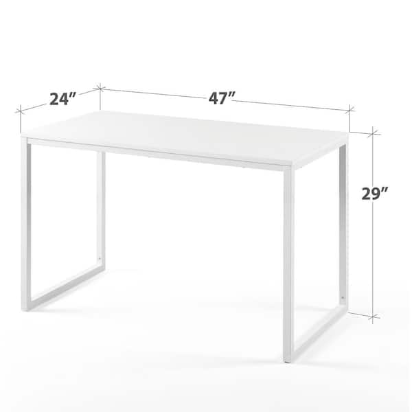 120 x 74 x 60 cm Movian 3-Drawer Desk Brand High Gloss White 