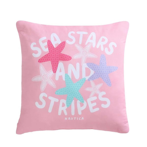 Nautica Sutton Palm Trees 3-Piece Rose/Aqua Microfiber Twin