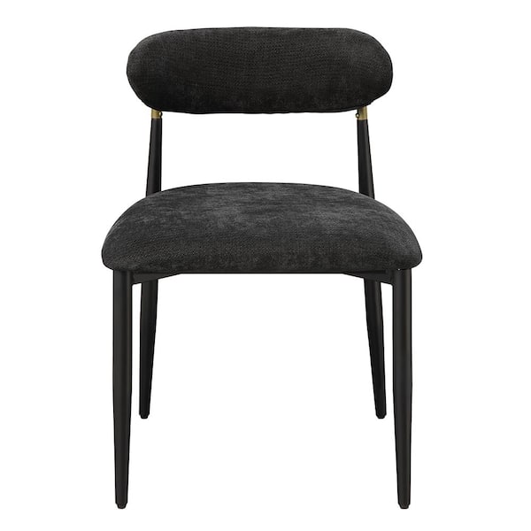 Acme Furniture Jaramillo Black Fabric and Black Side Chair (Set-2