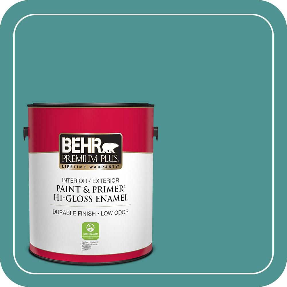 1 gal. #500D-6 Mirage Lake Hi-Gloss Enamel Interior/Exterior Paint & Primer price history on PriceWatchPro