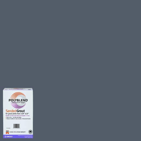 Custom Building Products Polyblend #19 Pewter 7 lb. Sanded Grout
