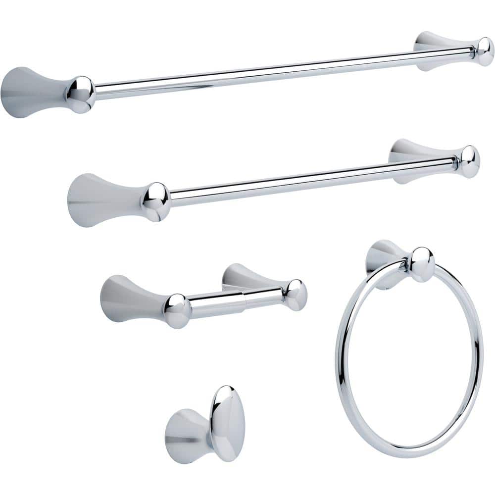 Polished Chrome Wall Mounted Towel Ring