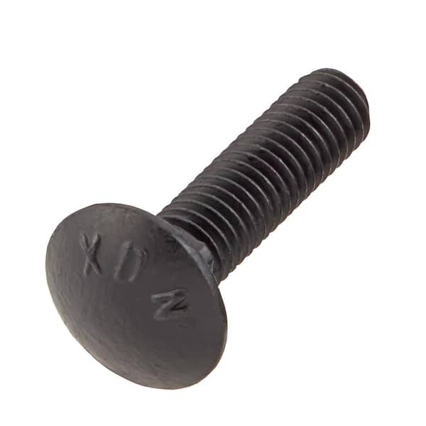 3/8 in.-16 x 1-1/2 in. Black Deck Exterior Carriage Bolt (25-Pack)