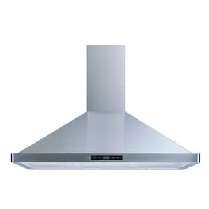 36 in. 475 CFM Convertible Wall Mount Range Hood in Stainless Steel with Mesh Filters and Touch Sensor Control