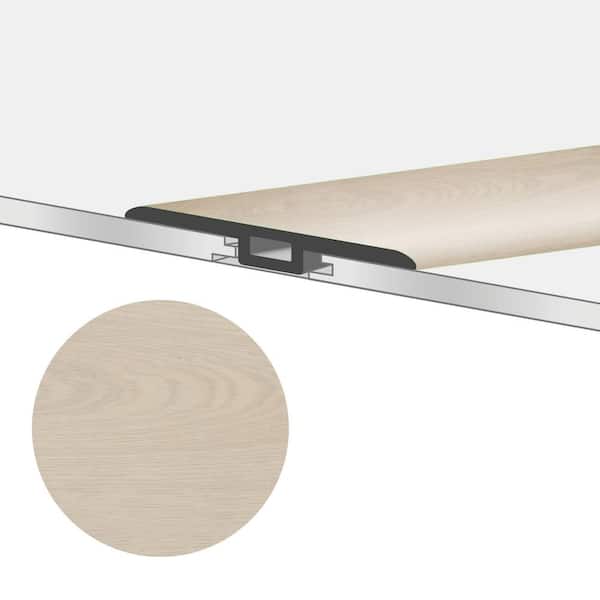 DecoCore White Oak 1-3/4 in. W x 47-1/4 in. L x 0.27 in. T Vinyl Reducer Molding Trim