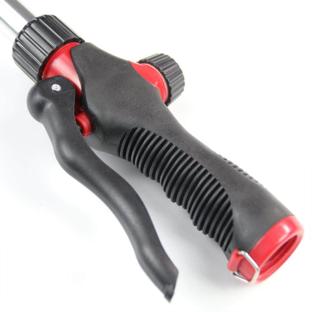 18-inch Black and Red Adjustable Spray Pattern Watering Wand