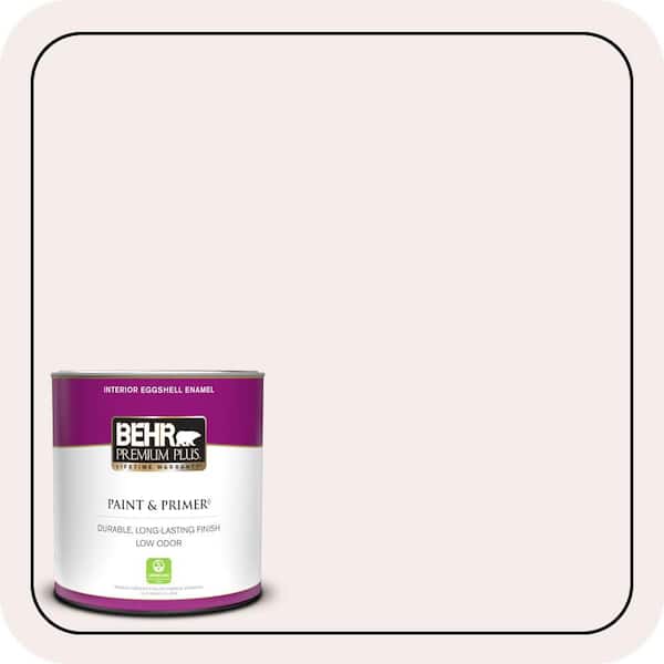 BEHR PREMIUM PLUS 1 qt. #RD-W08 Pink Mirage Eggshell Enamel Low Odor Interior Paint & Primer