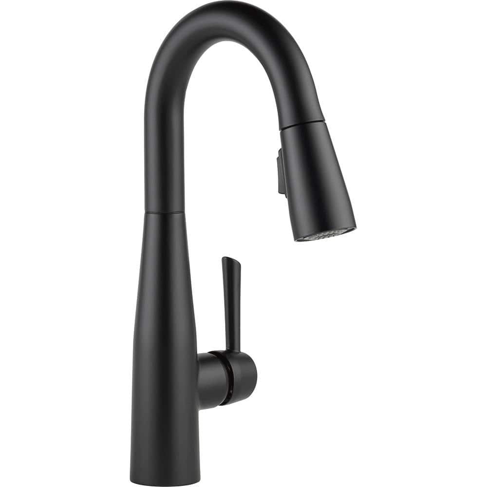 Delta Essa Single-Handle Bar Faucet with MagnaTite Docking in Matte Black  9913-BL-DST - The Home Depot
