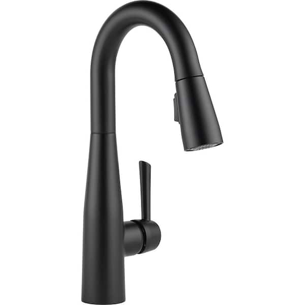 Delta Essa Single-Handle Bar Faucet with MagnaTite Docking in Matte Black