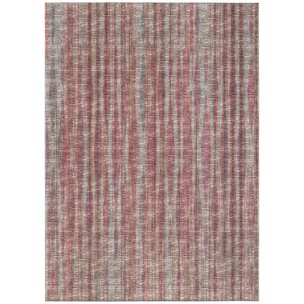 Waverly Pink 5 ft. x 7 ft. 6 in. Geometric Indoor/Outdoor Area Rug