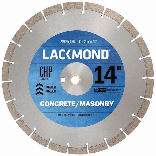 Lackmond 14 in. High Speed Diamond Blade for Cured Concrete and Masonry