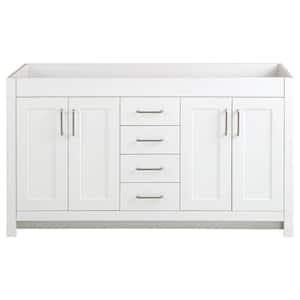 Westcourt 60 in. W x 22 in. D x 34 in. H Bath Vanity Cabinet without Top in White