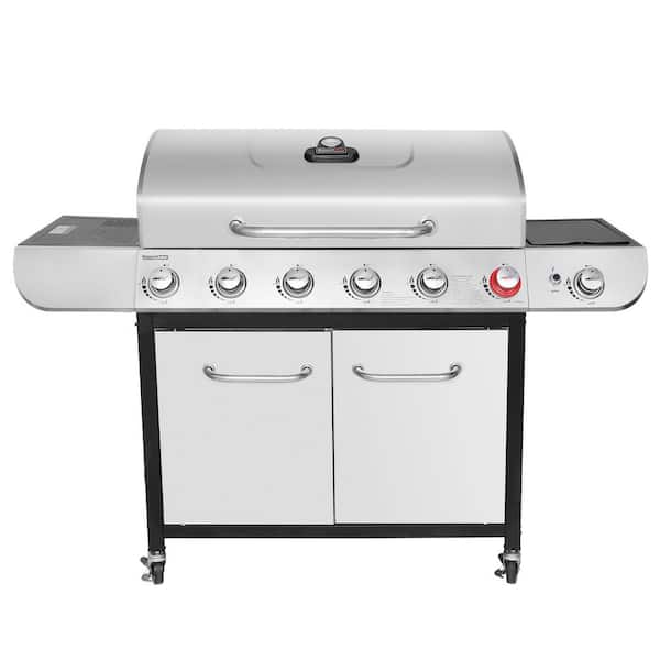 Okklusion indrømme Ofre Royal Gourmet 6-Burner BBQ Liquid Propane Gas Grill with Sear and Side  Burner SG6002R - The Home Depot