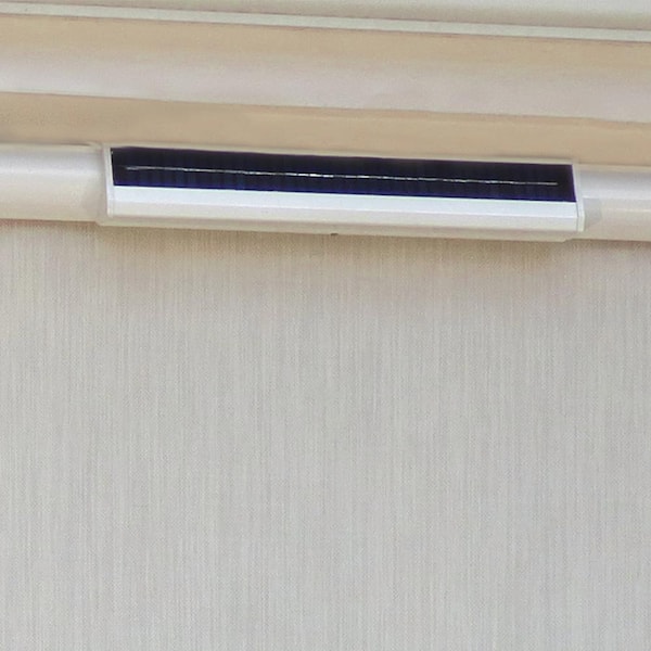 Bali Essentials Cream Cordless Light Filtering Fade Resistant Vinyl Horizontal Exterior Roll-Up Shade 72 in. W x 84 in. L