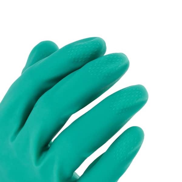 HDX Green 11 mil Reusable Nitrile Glove - L/XL 24137-012 - The