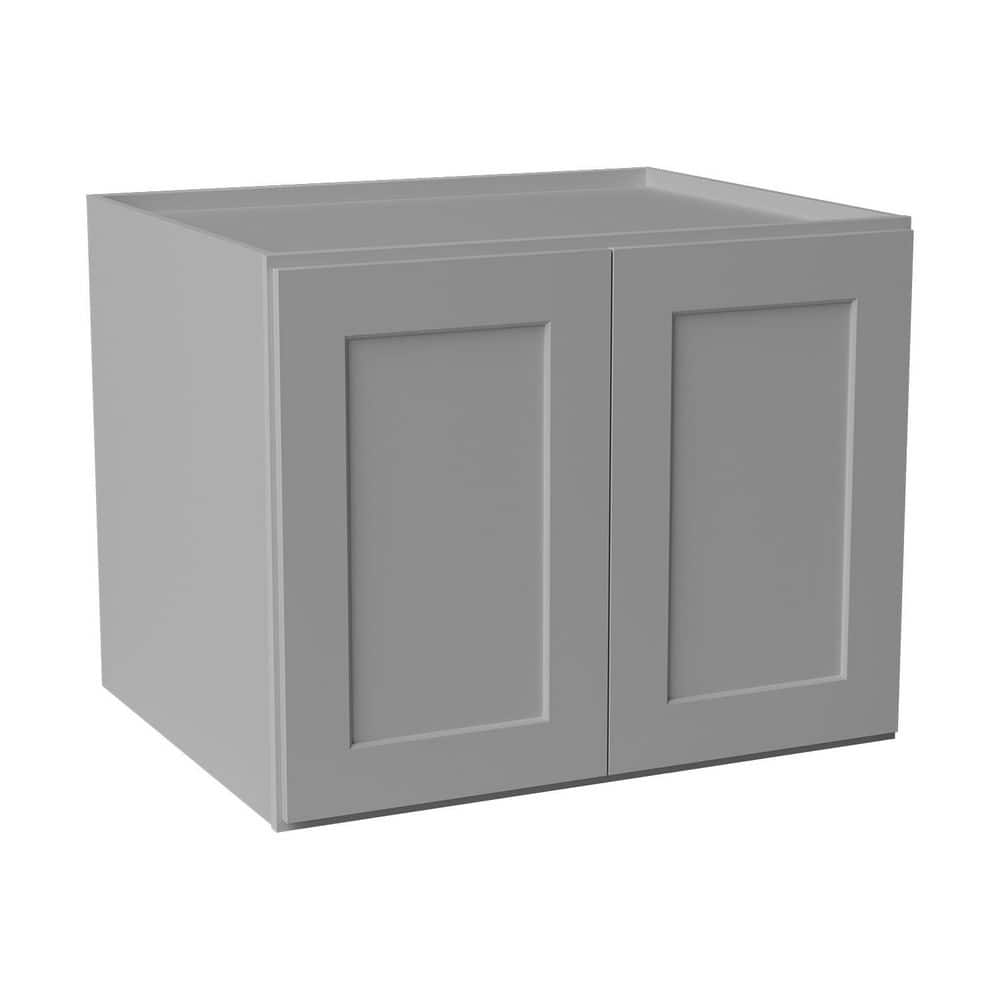 30 in. W x 24 in. D x 24 in. H Ready to Assemble Solid Wood Shaker Wall Kitchen Cabinet in Light Grey price history on PriceWatchPro