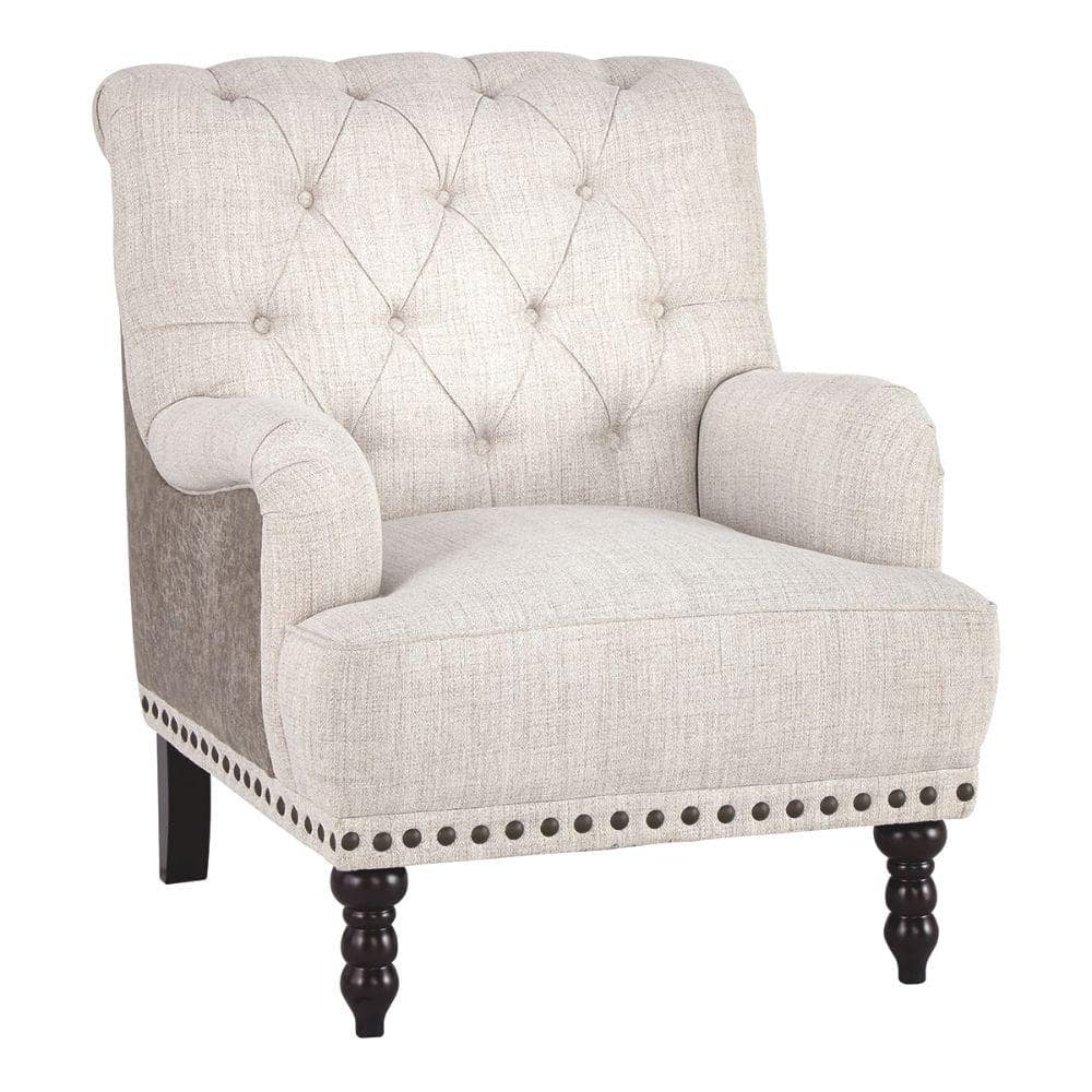 Gray and cream accent chairs discount