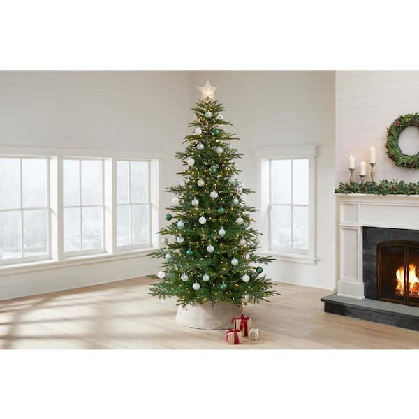 Royal Fir Collection 4-Piece Set with Warm White LED Lights (Battery Plug Operated)