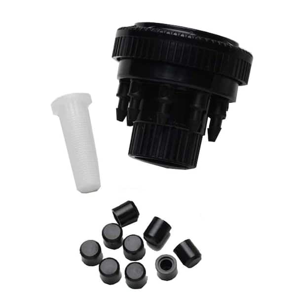 Blue Stripe Drip 9-Outlet Distribution Manifold