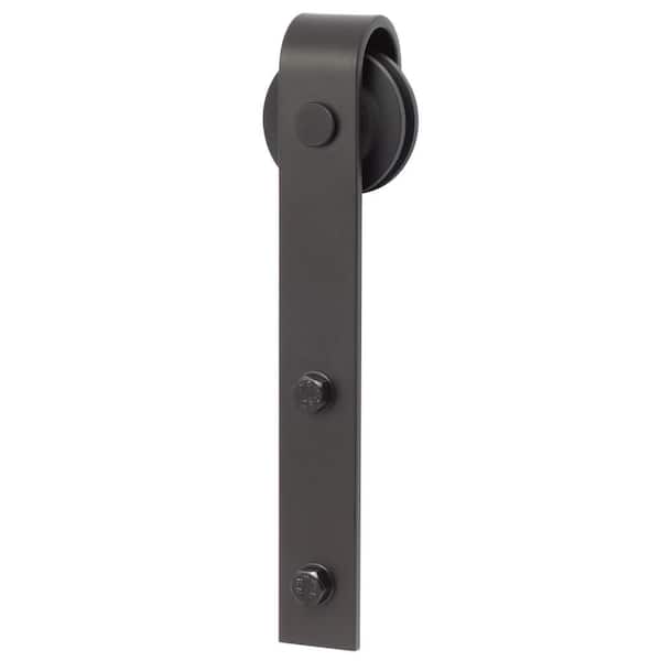Flat Black Barn Door Single Roller