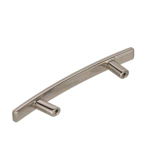 Cyprus 3 in. (76mm) Modern Polished Nickel Arch Cabinet Pull