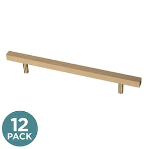 Square Bar 6-5/16 in. (160 mm) Champagne Bronze Cabinet Pull (12-Pack)