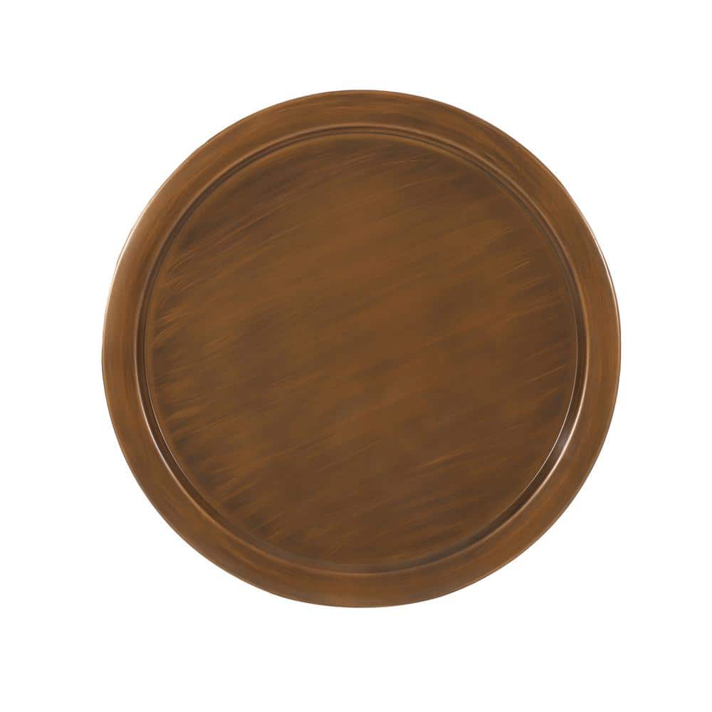 Manville Round Brushed Antique Bronze Metal Coffee Table