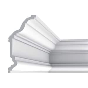 4-1/2 in. x 9 in. x 78-3/4 in. Primed White Plain Polyurethane Crown Moulding