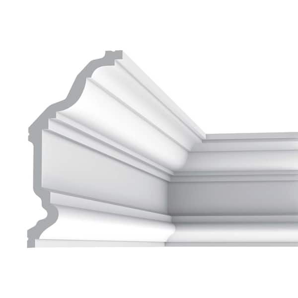 ORAC DECOR 4-1/2 in. x 9 in. x 78-3/4 in. Primed White Plain Polyurethane Crown Moulding